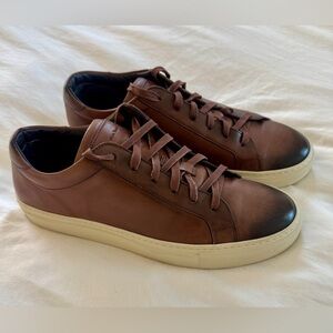 To Boot New York Rich Brown Leather men’s Sneakers, worn once!! Size 9